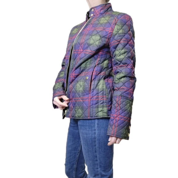 Jacket Plaid Green Navy red  cokors zipper FADED GLORY NWOT - Picture 6 of 12